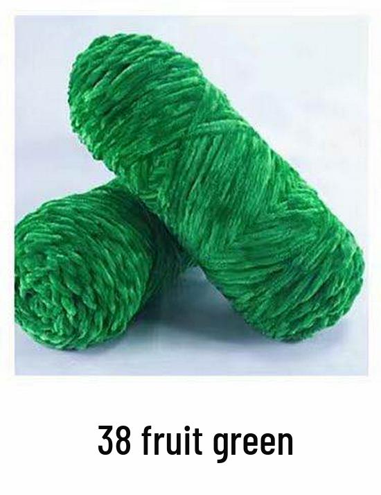 Chenille Goldenes Samt Mehrfarbiges Garn für DIY Handstricken, Mittlere Dicke, Glänzendes Finish