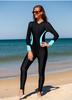Costume da bagno da donna taglie forti a maniche lunghe 2024 - Comodo, ad asciugatura rapida, traspirante, snellente, ad alta elasticità con coppe al seno