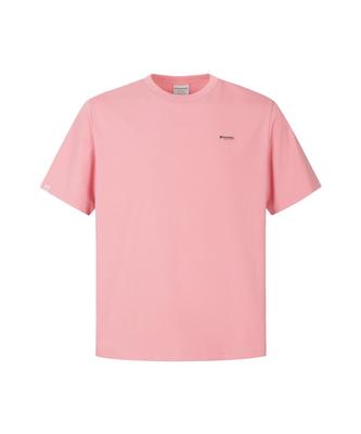 DISCOVERY EXPEDITION Uni Freshvent Semi-Overfit Small Logo Short Sleeve T-Shirt (Peach)
