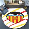 Valencia Cf Crest Design Round Rug for Livingroom,Bedroom, Palyroom, Chair Rug, Area rug, Circle Carpet, Large Size Fan Christmas gift