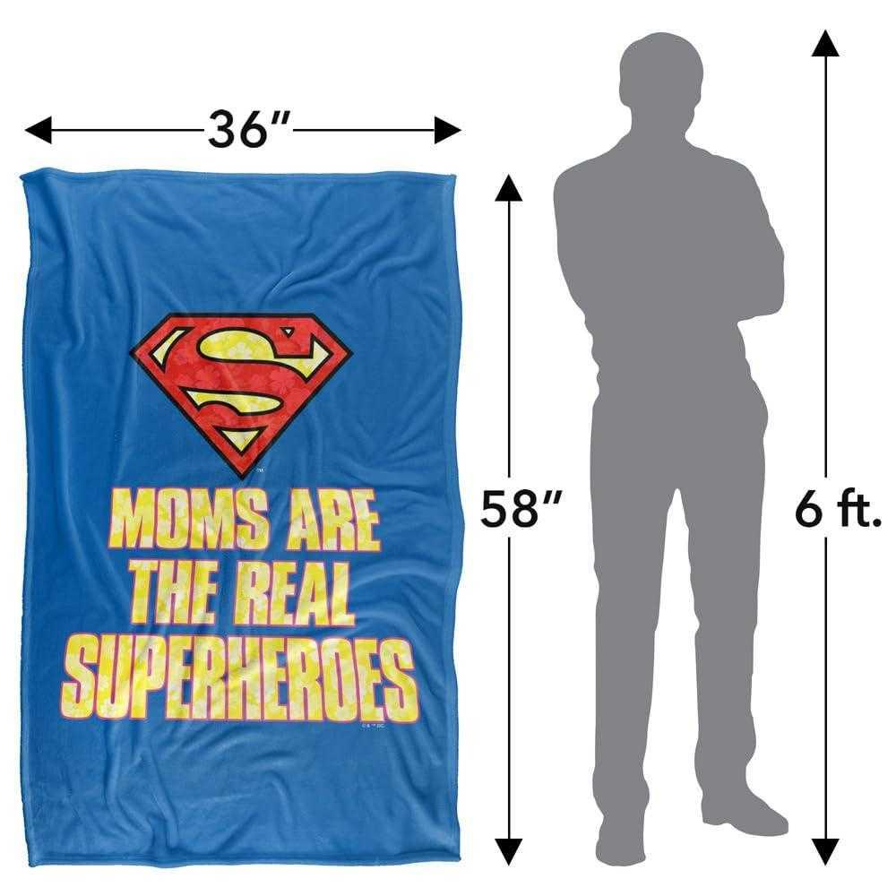 SUPERMAN Moms Are The Real Superheroes Mothers Day Blanket