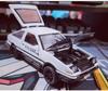 Initial D 1:32 Toyota AE86 Model Car Diecast Metal Alloy Boys Toys Cars Collectibles Kids Car Model Birthday Gifts Kids Present