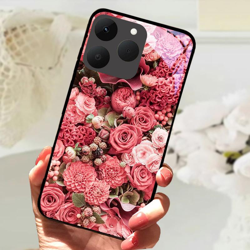For Realme 15T 5G Phone Cases Back Cover Fundas Tempered Glass Shockproof Case For Realme15T RMX5111 Shell Coque Capa Bumper
