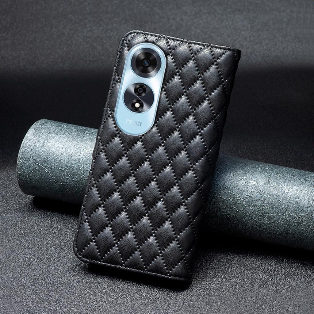 BINFEN COLOR BF Style-14 Für Oppo A60 4G Großhandel Handyhülle Brieftasche Kratzfest Handy Lederhülle