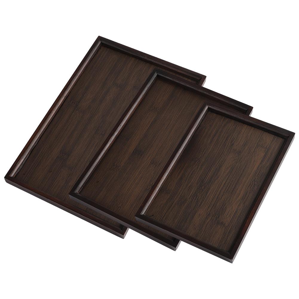 Wooden Serving Tray Square Serving Tray Kitchen Serving Tray For Dinners Party Tea Bar Serving Tray Resistant To Oil