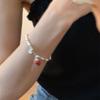 VENTFILLE 925 Sterling Silver Strawberry Tassel Bracelets for Women Girl Irregular Versatile Creative Jewelry Gift Dropshipping