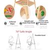 Multifunctional 2In1 Drawing Board Wooden Hanging Blackboard Double Side Blackboard  For Kids