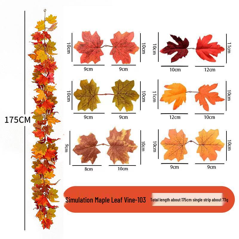 Skladem Podzimní a Halloweenská dekorace z javorových listů pro Vánoce a Den díkůvzdání