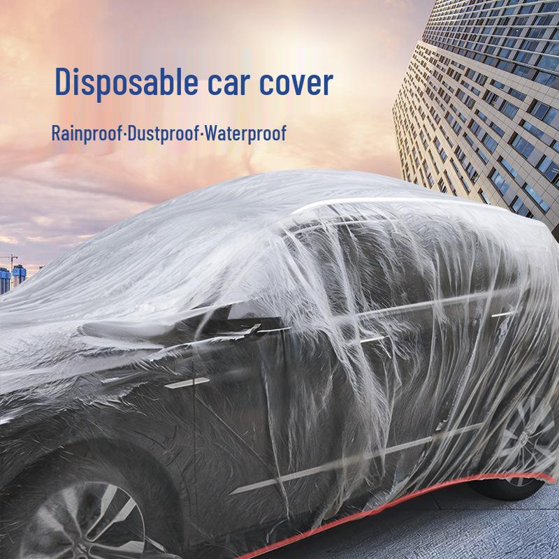 Universelle transparente Autoabdeckung: Sonnen-, Staub- und Regenschutz für Limousinen und SUVs - Ganzjahreseinsatz.