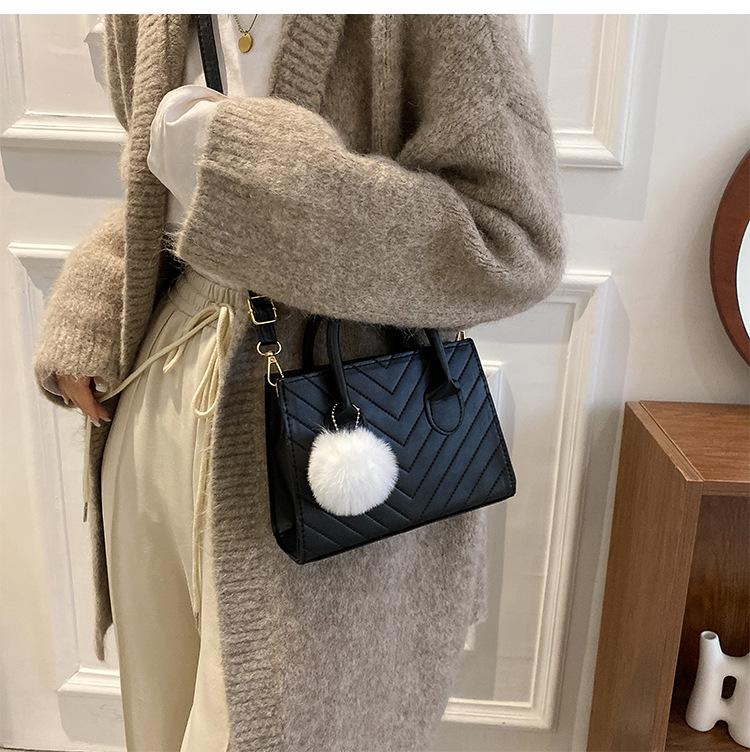 2024 Trendy Textured Small Square Bag – Women's Spring/Summer Messenger & Shoulder Bag