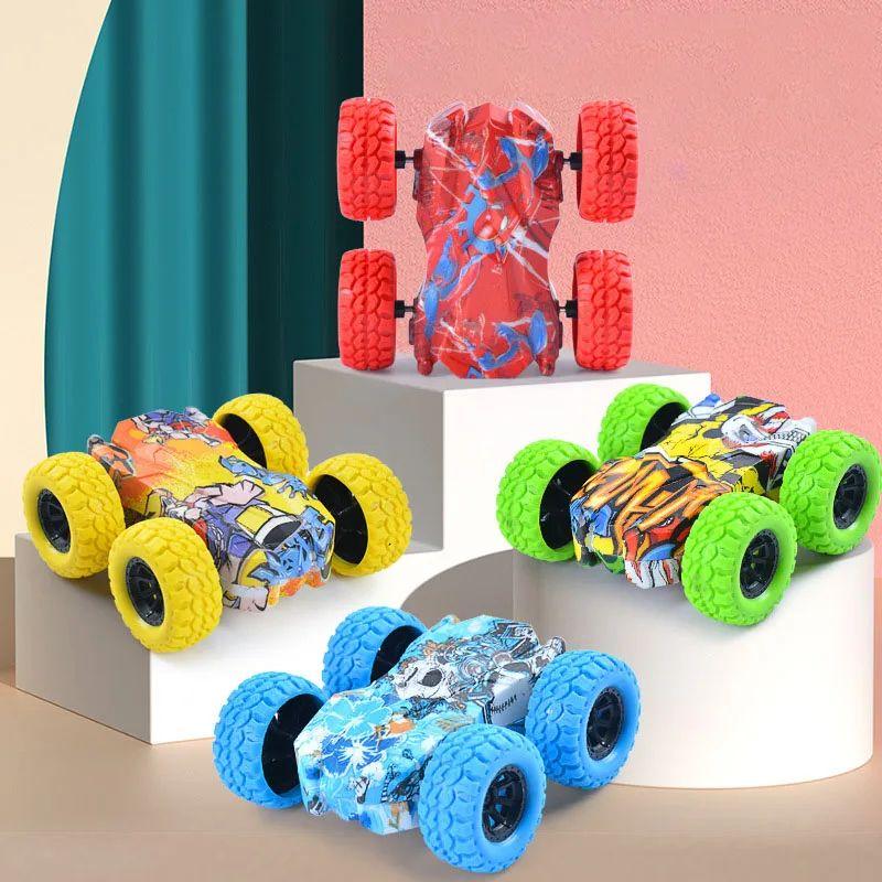 Children's Toy Car Fun Double-sided Car Inertial Safety Anti-collision Anti-fall Kid's Anti-fall Model Sliding Off-road Vehicle