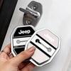 4Pcs Car Door Lock Cover Silicone Protector Stickers For Grand Cherokee Wrangler JK Gladiator Compass Renegade Wagoneer