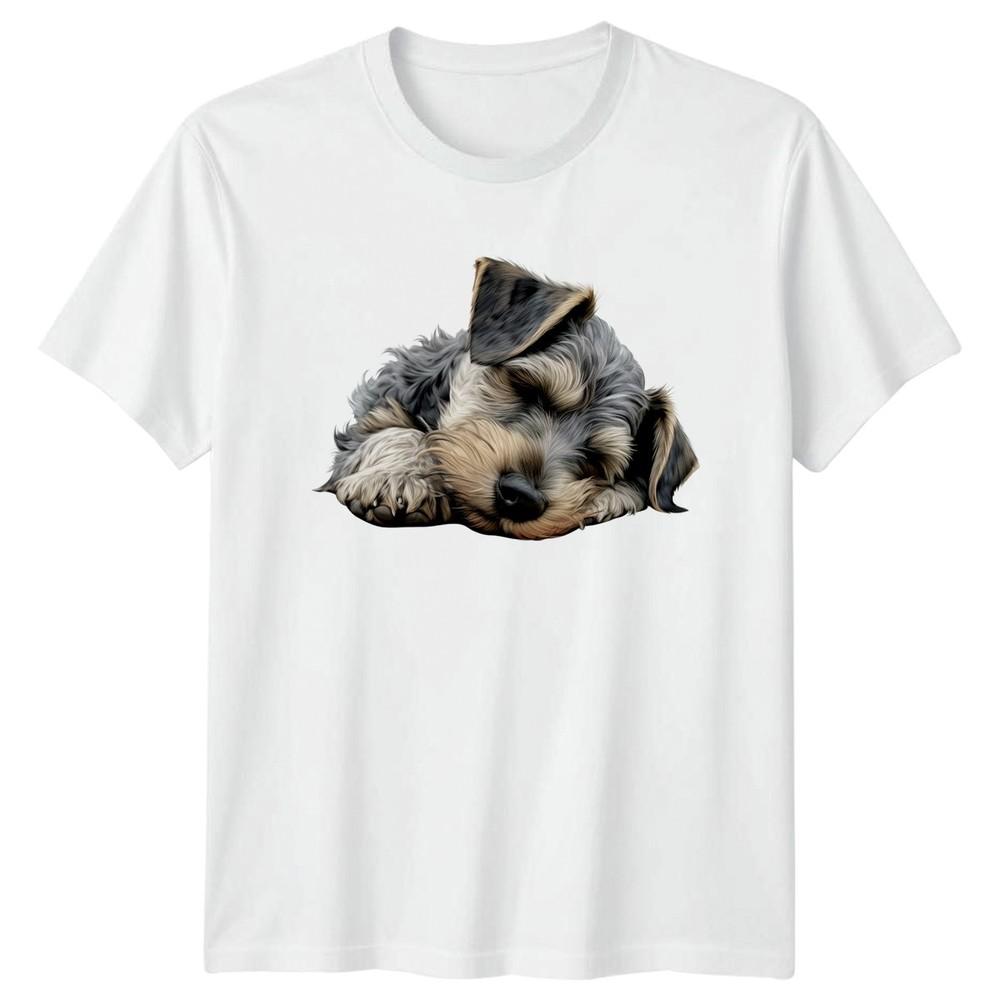 Sleeping Terrier Dog Animals Dogs Unisexs TShirt Unisexs Graphic Tee S