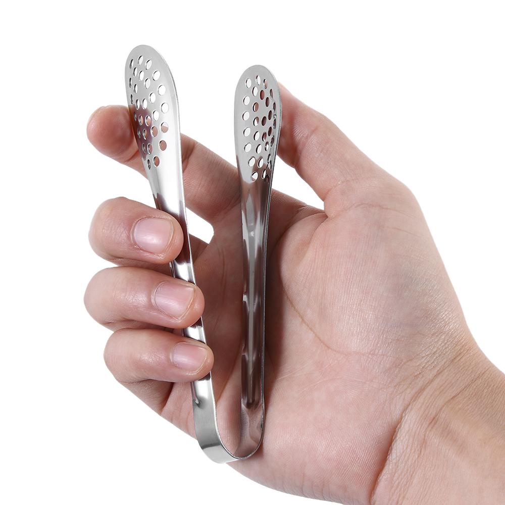 Kitchen Tools Barbecue Anti-heat Cooking Food Clip BBQ Tongs Stainless Steel Buffet Clamp