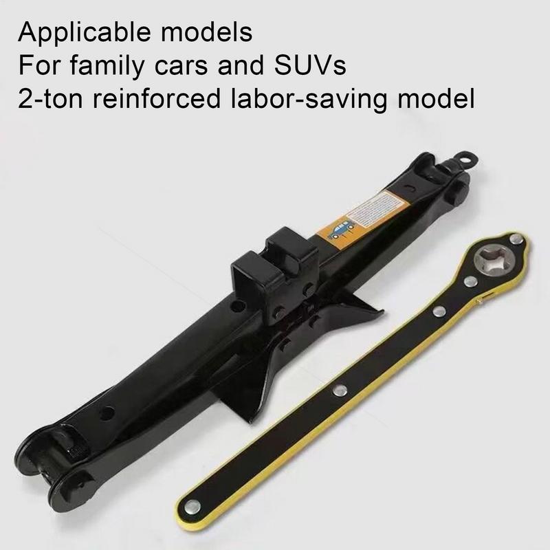 New Car Jack 2T Portable Labor-saving Hand-cranked Car Scissor Jack Car Repair And Tire Replacement Special Tool For Car SUV
