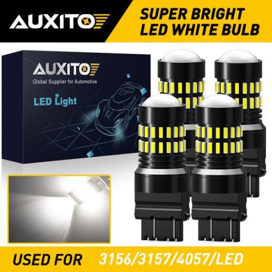 4PC AUXITO 3157 3156 3057 4157 48 LED Reverse Brake Turn Signal Light Bulb EOA