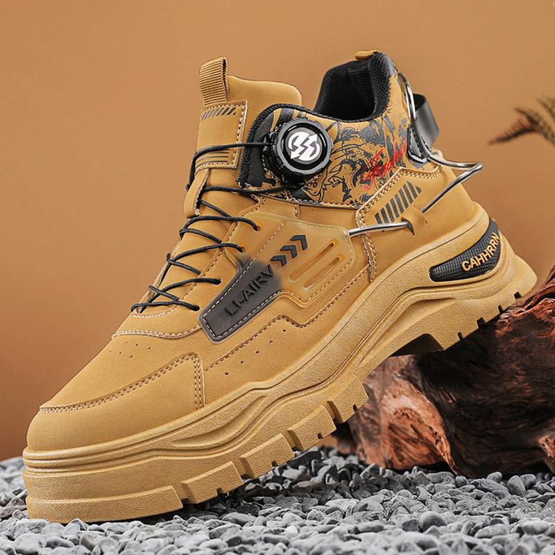 

High-top men s shoes new in autumn and winter, men s casual shoes fashionable outdoor Martin boots retro shoes 44