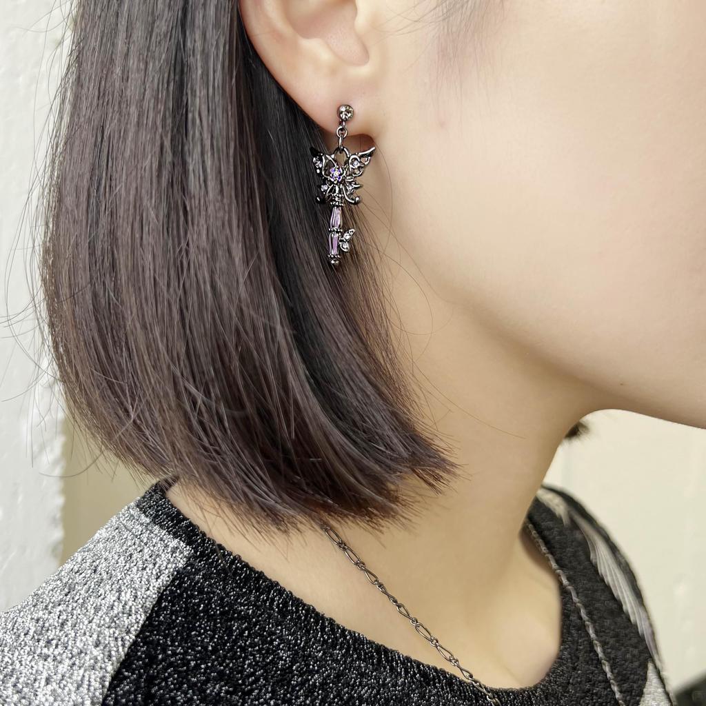 Anna Sui Butterfly Key Motif Earrings SAMA1486 XV