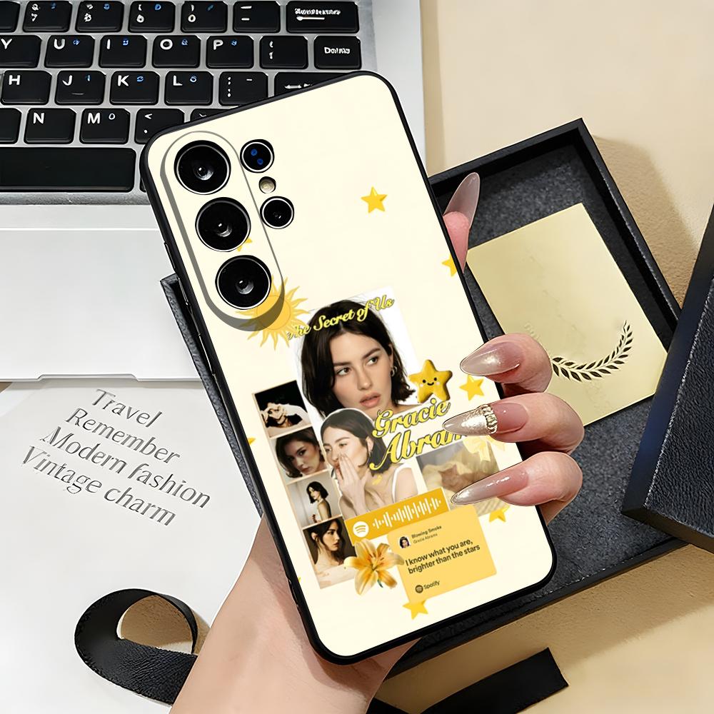 Singer G-Gracie Abrams Phone Case For Samsung S26 S25 S24 FE S23 S22 S21 Plus S20 Ultra Note20Ultra Black Soft Shell