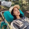 Comfortable Inflatable Pillow Portable Compressible Neck Waist Cushion Ultra Soft Pillow Suitable for Camping Travel Car Use