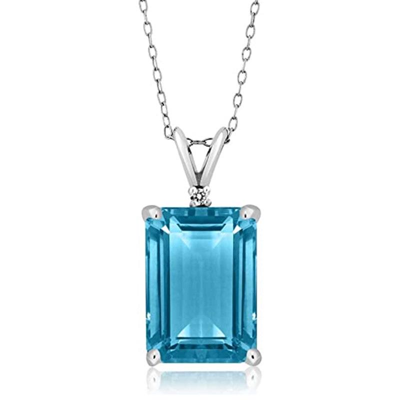 

Cao Shi Classic Four-Claw Square Necklace - Light Luxury Clavicle Chain Pendant Gift