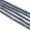 1String, Flat Natural Freshwater Pearls, 8-9mm Black Pearl Beads for Jewelry Making DIY Crafts, Birthday Wedding Gifts, 36cm
