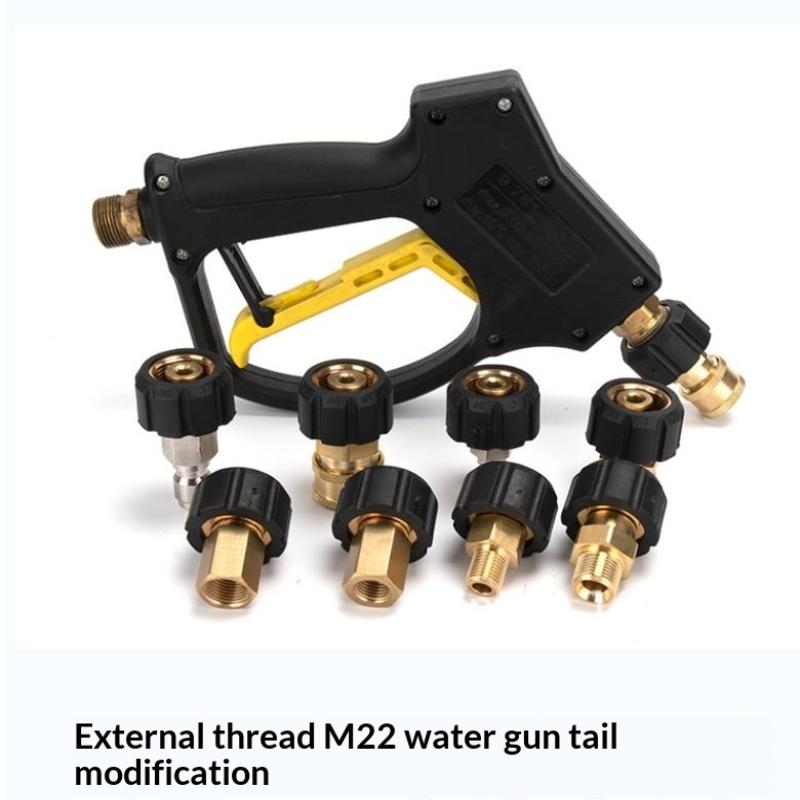 1Pcs Spray Sprinkler Quick Connector, Quick Release M22-14Mm/15Mm To 3/8 And 1/4 Inch Pressure Washer Adapter,