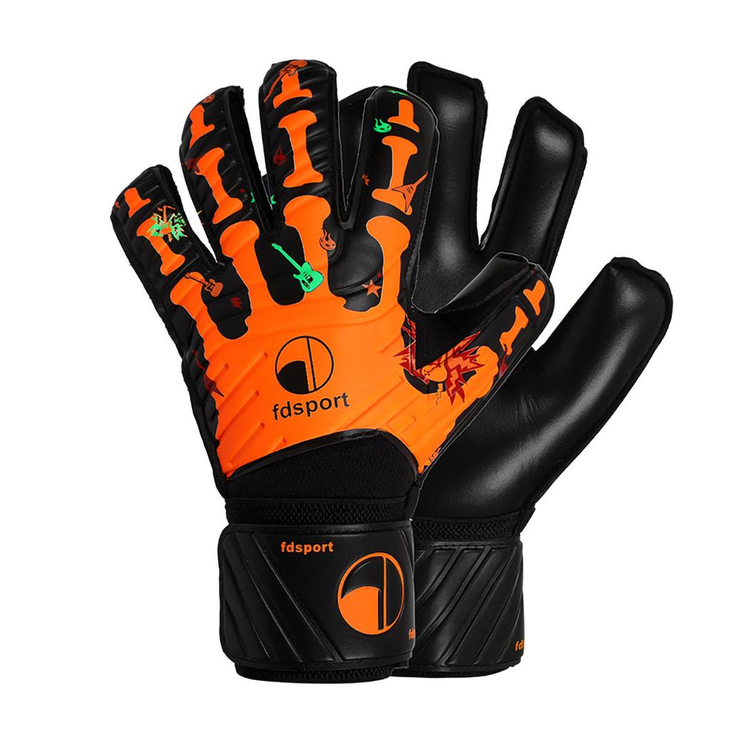 Goalie Goalkeeper Gloves Adult ,Strong Grip for The Toughest Saves, with Finger Protect & 4+3MM Latex (Sizes 6-10)