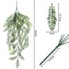 80cm Length Artificial Hanging Vines Plastic Leaves Green Color Artificial Plant Decor 5 Heads Hanging Design