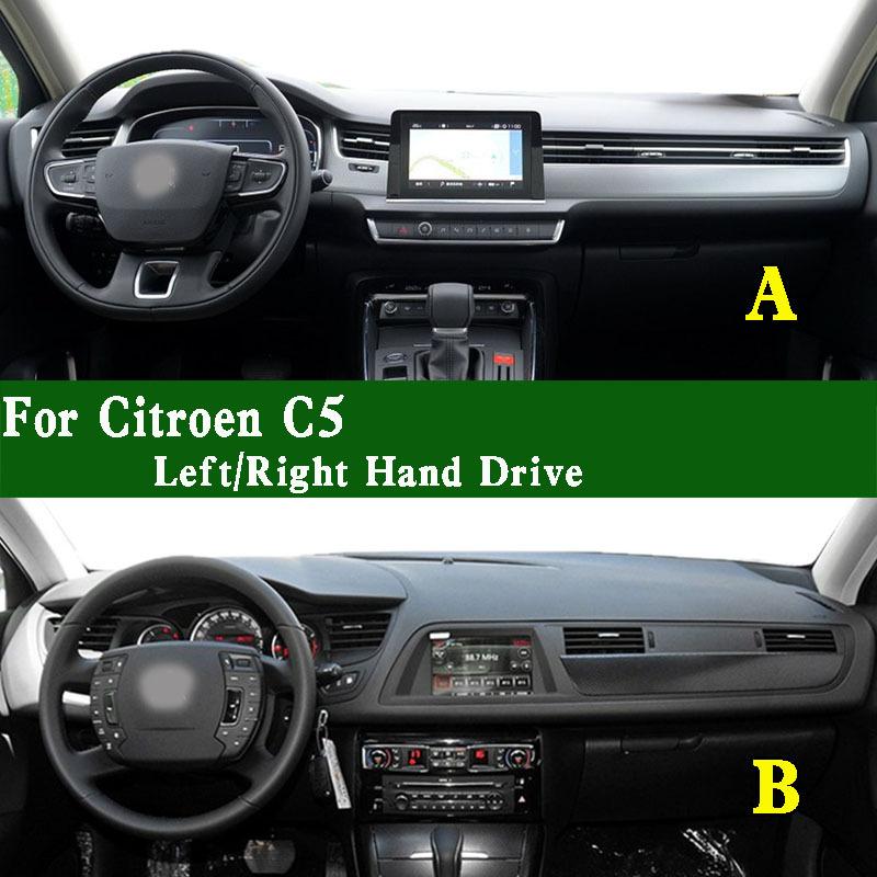 For Citroen C5 Tourer MK3 III X7 Dashmat Dashboard Cover trument Panel Sunscreen Pad Dash Mat Anti-Dirt Proof Ornaments