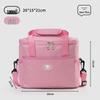 Large Capacity Insulated Picnic Bag with Ice Pack, Portable and Durable Lunch Box, Aluminum Foil Lining, Thickened Bento Bag for Outdoor Use.