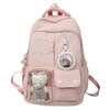 Cute Girl Backpack High School Student Schoolbag Japanese Casual Versatile Travel Contrast Color Large Capacity Backpack Couple