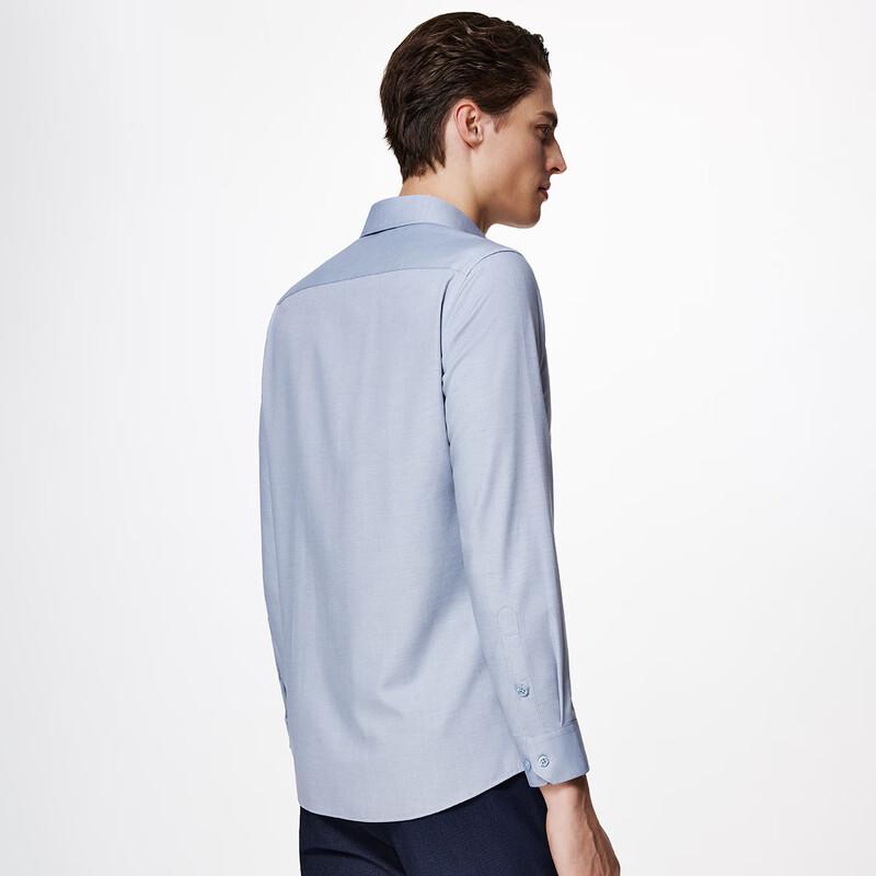 Zhuangji Men's Breathable Linen Blend Long-Sleeve Shirt