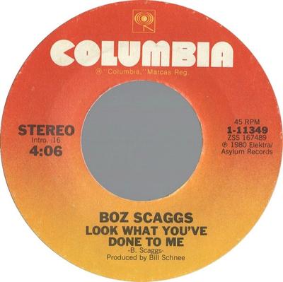 7inch Record BOZ SCAGGS - Look What You've Done To Me / Simon 111349 Columbia 1980 US Rock Used