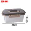 Portable Camping Sealed Lunch Box Stainless Steel Food Containers Leak-proof Bento Crisper Kitchen Storage Boxes with Lids