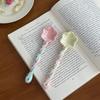 Ceramics Long Handled Spoon Cute Household Instagram Style Coffee Spoon Hand Painted Flower Shaped Stirring Spoon