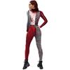 Women/Men Circus Hell Printed Scary Jumpsuit Halloween Party Cosplay Costume Bodysuit Adults Fitness Onesie Outfits