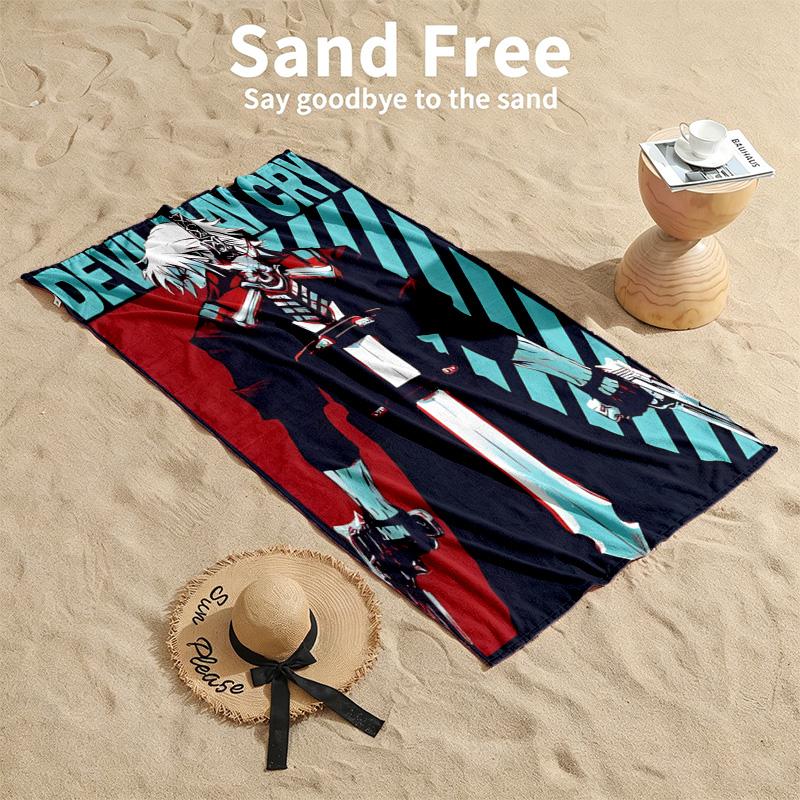 Devil May Cry Beach towels also serve as bath towels summer essential a musthave for the outdoors the beach and the pool