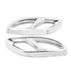 2 pcs stainless steel exhaust pipe trim cover for Mercedes Benz A B C E GLC GLE Class W176 W246 W205 W213 AMG car style
