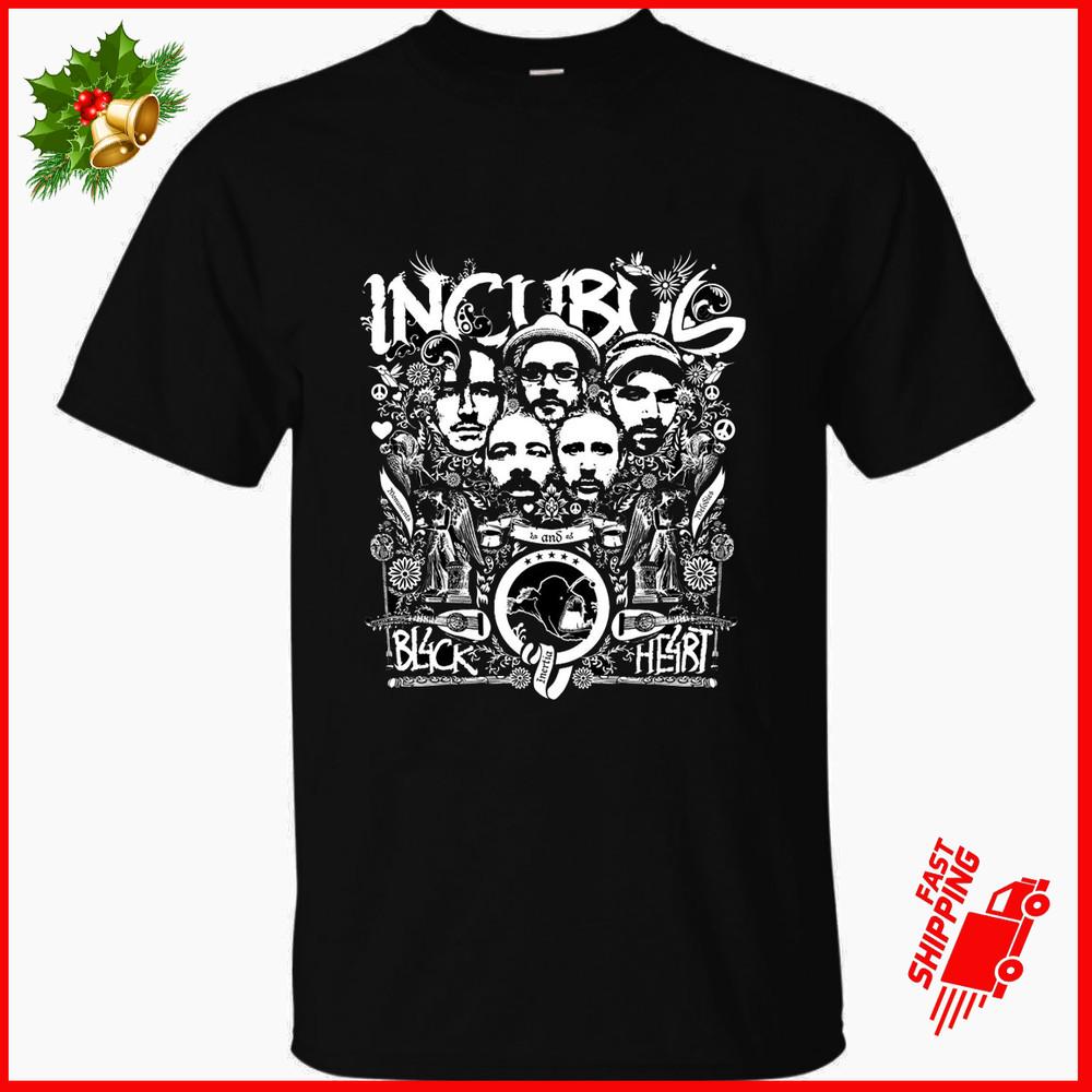 New ! Incubus Band Black Hearts Tee Men T shirt S To 5XL Unisex T-Shirt XXL