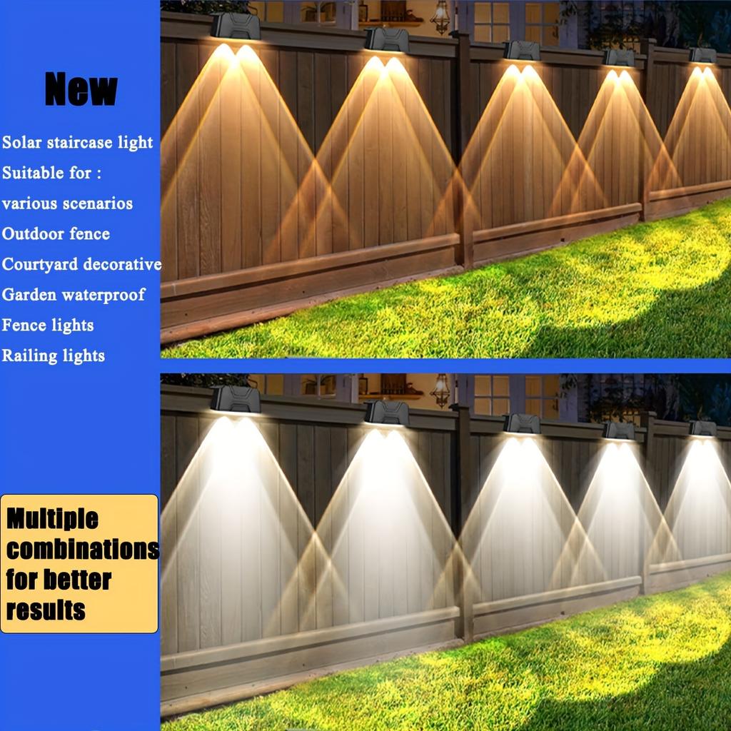 Solar Lights Motion Sensor Lights Outdoor, Solar Powered Security Lights Permanent On All Night/Smart Brightness Control for Hom