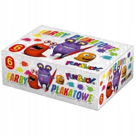 School Poster Paints 6 Colors 20 Ml Fun&Joy