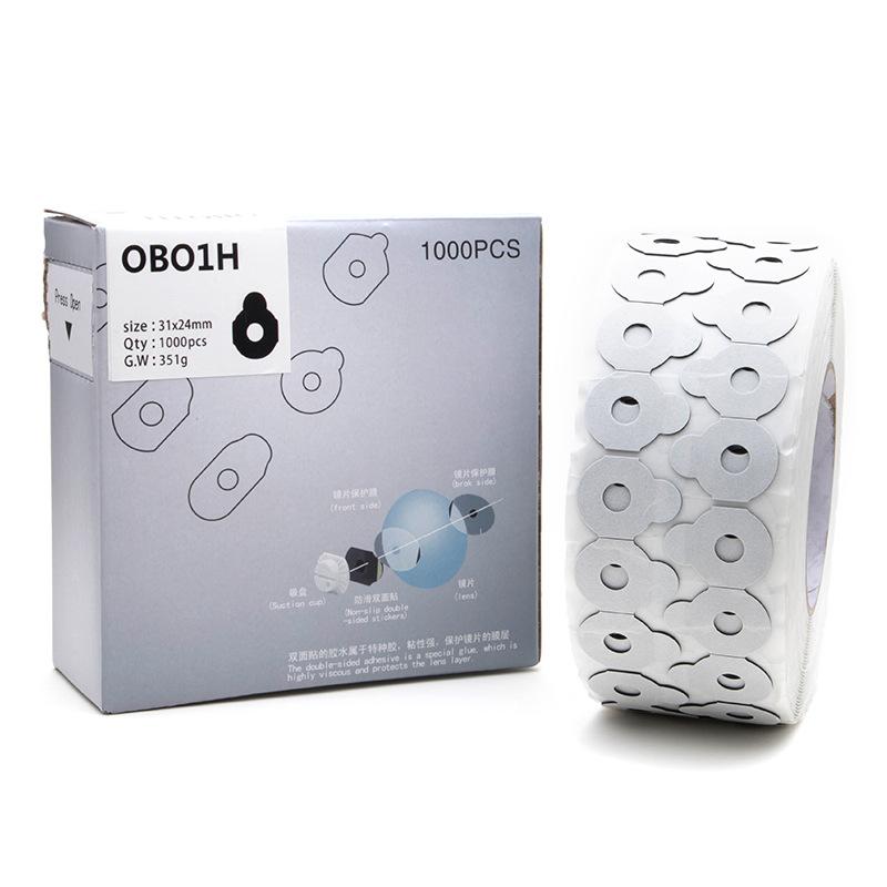 Edging Anti Slip Optical Lens Blocking Pads 1000pcs Eye Glasses Double-sided Adhesive Sticker Tape