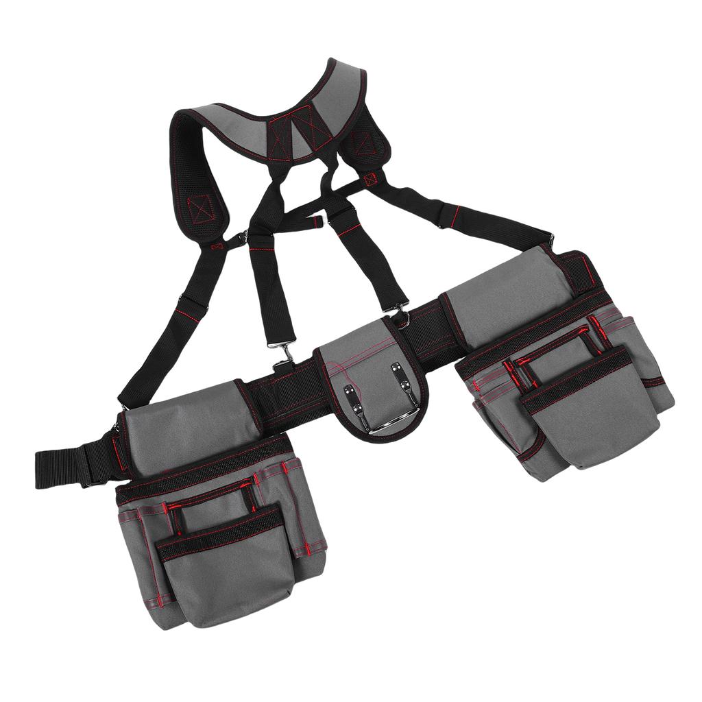 Professional Tool Belt Multifunctional Adjustable Oxford Fabric Construction Tool Pouch Suspender