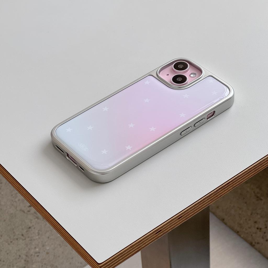 HOT Luxury Clmj PINK AURORA STAR Phone Case for iPhone 17 16e 16 15 14 13 12 11 Pro Max X XR XSMAX 8 7 Air Plus Luxury Clear
