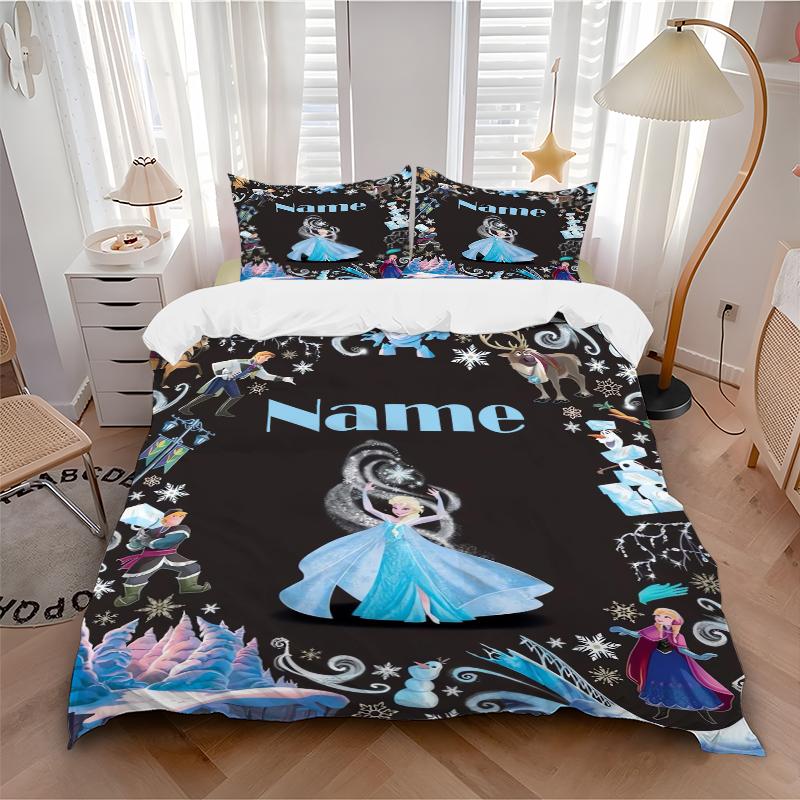 Custom Snow White Garden Bedding 3 Piece Set HD Print Duvet Cover Pillowcases for Teens Adult Bedroom Decoration