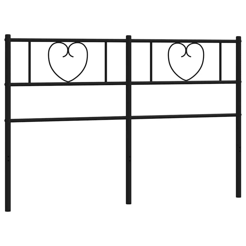 Replacement Headboard Metal Black 150 Cm