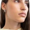 Irregular Line Texture S925 Silver Needle Stud Earrings Niche Design Light Luxury High-End Temperament Earrings