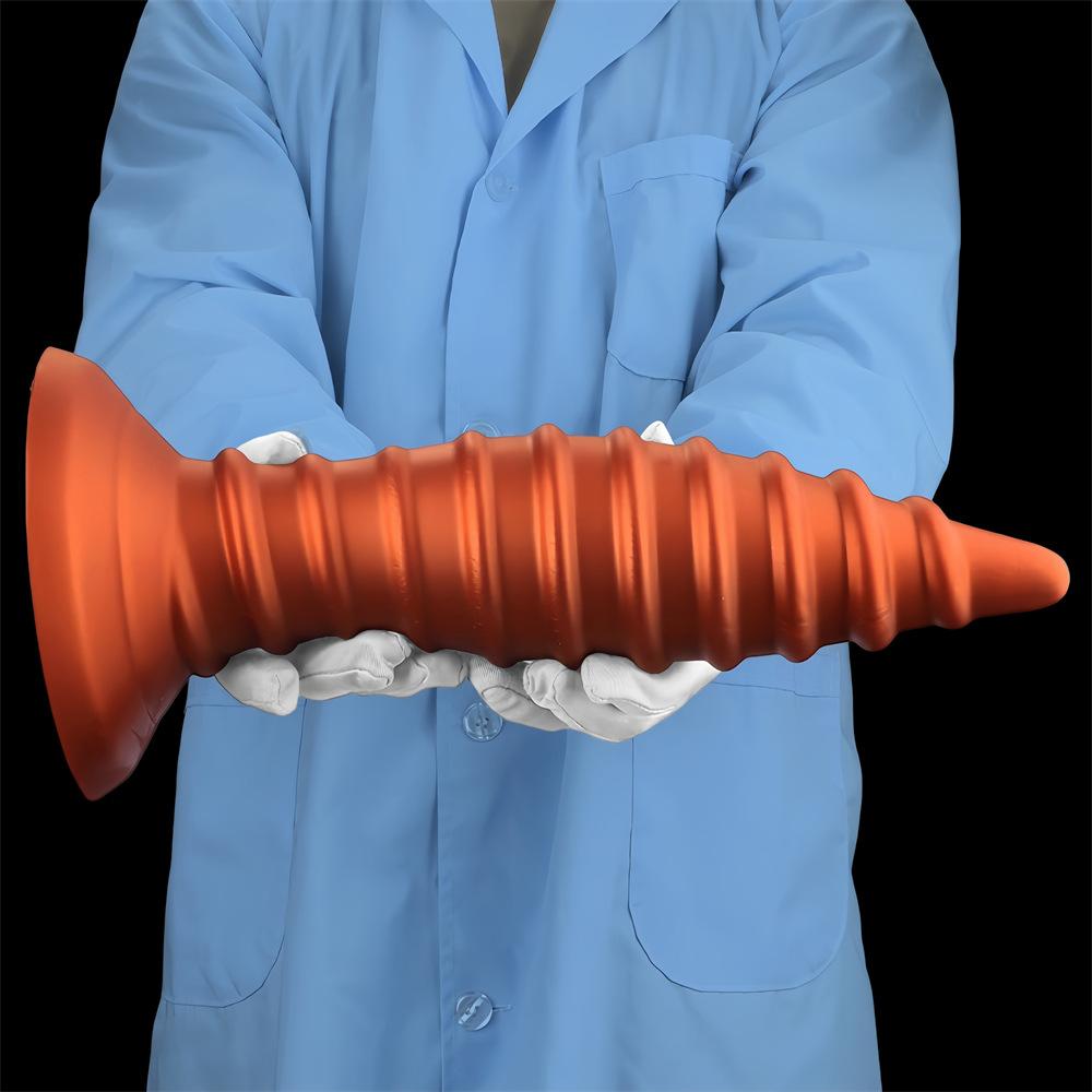 Übergroßer Silikon-Gewinde-Buttplug Dildo Riesen-Analexpander Fisting Masturbator Erwachsenen-Sexspielzeug 18+