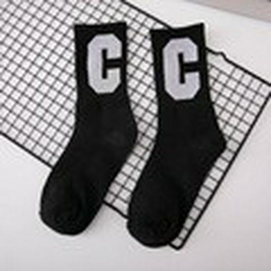

Women s Korean Style Mid-Calf Sports Socks in Candy Colors with Letters and Bear Design One Size